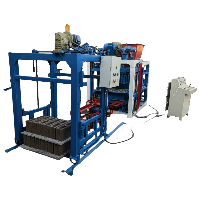 KM4-25 Automatic Concrete Moulding Machine PLC Intelligent Control Box Type Concrete Block Machine