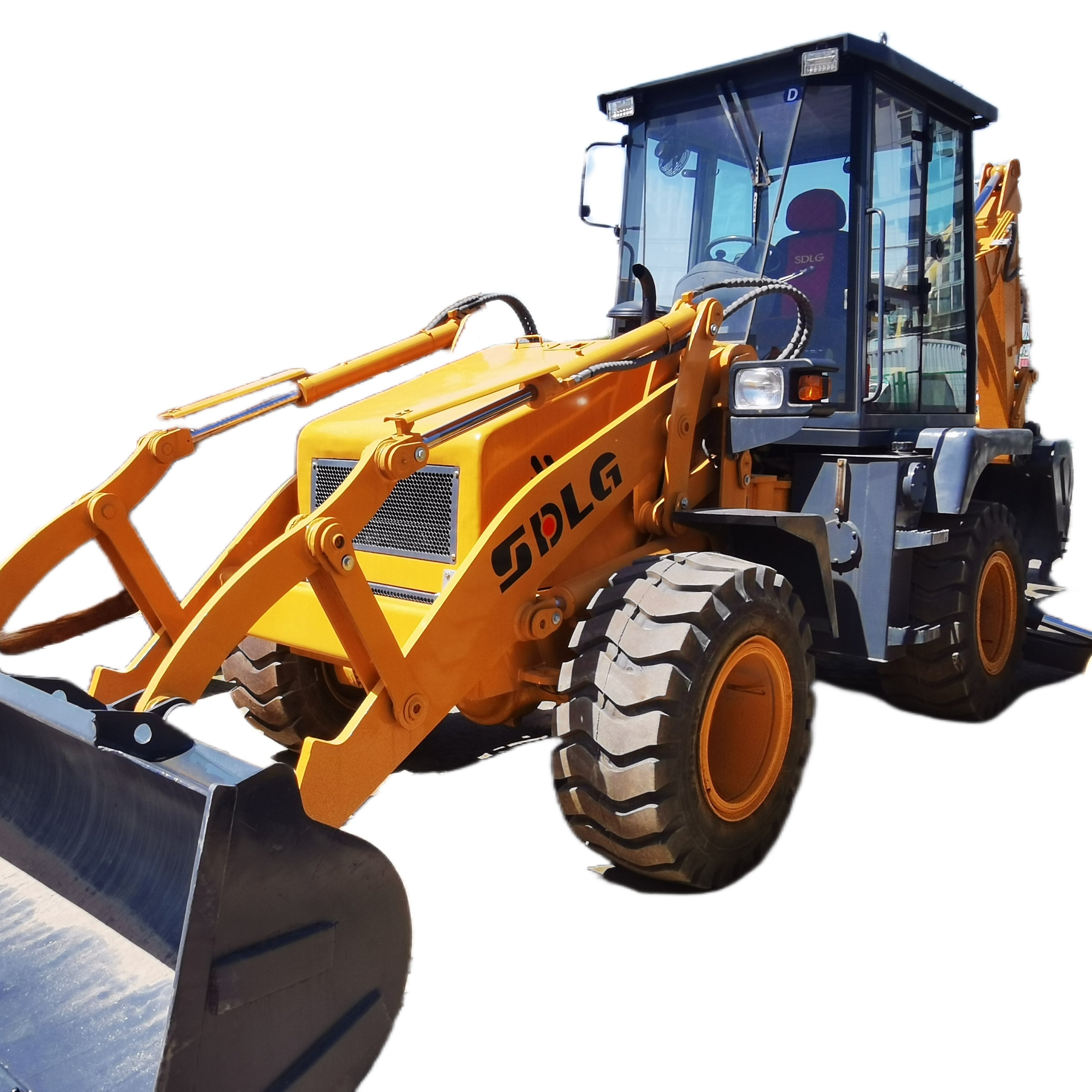 Hot Sale Used SDLG LGB680 Backhoe Loader 95% New 8.3ton Construction Machinery Core Engine Motor Pump Bearing Gear Low Price
