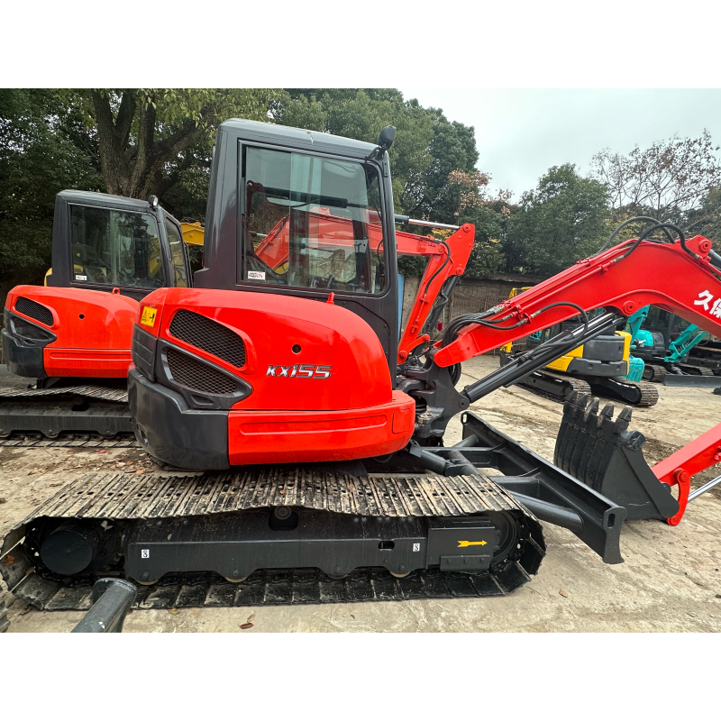 5.5 ton 2022 machine 90% new Japan crawler digger mini high quality low price good condition used excavator kubota kx155