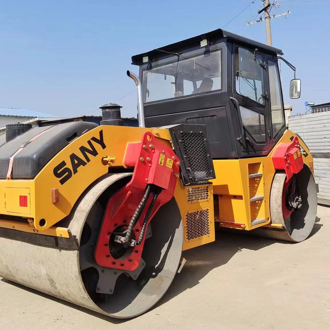 Made in China Used SANY YZC13C Double Drum Steel Wheel Road Rollers Original Sweden Sany yzc13c Road Construction Machinery