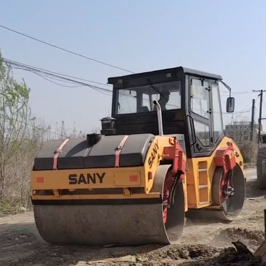 Made in China Used SANY YZC13C Double Drum Steel Wheel Road Rollers Original Sweden Sany yzc13c Road Construction Machinery