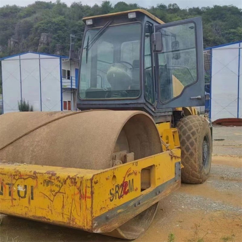 USED ROLLER COMPACTOR 20 TON SR22MPA HYDRAULIC VIBRATOR COMPACTOR USED ROAD ROLLER CHEAP PRICE USED DOUBLE DRUM ROLLER