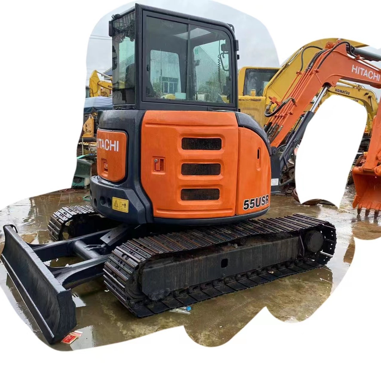 Used original paint crawler Excavators Hitachi zx55 Secondhand Machine for sale in Shanghai