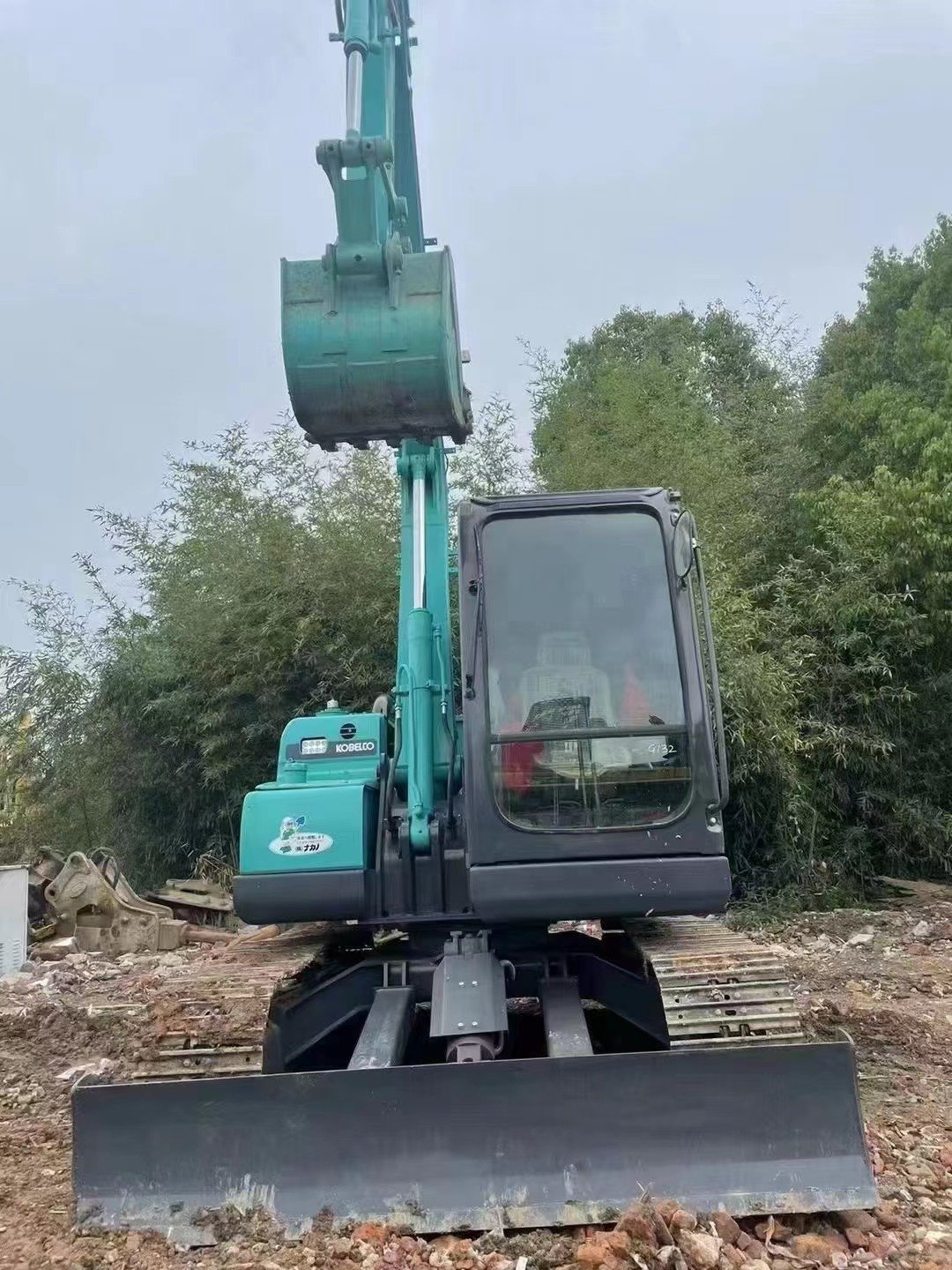 Mini excavator kobelco sk75 japan original excavator low price used excavator