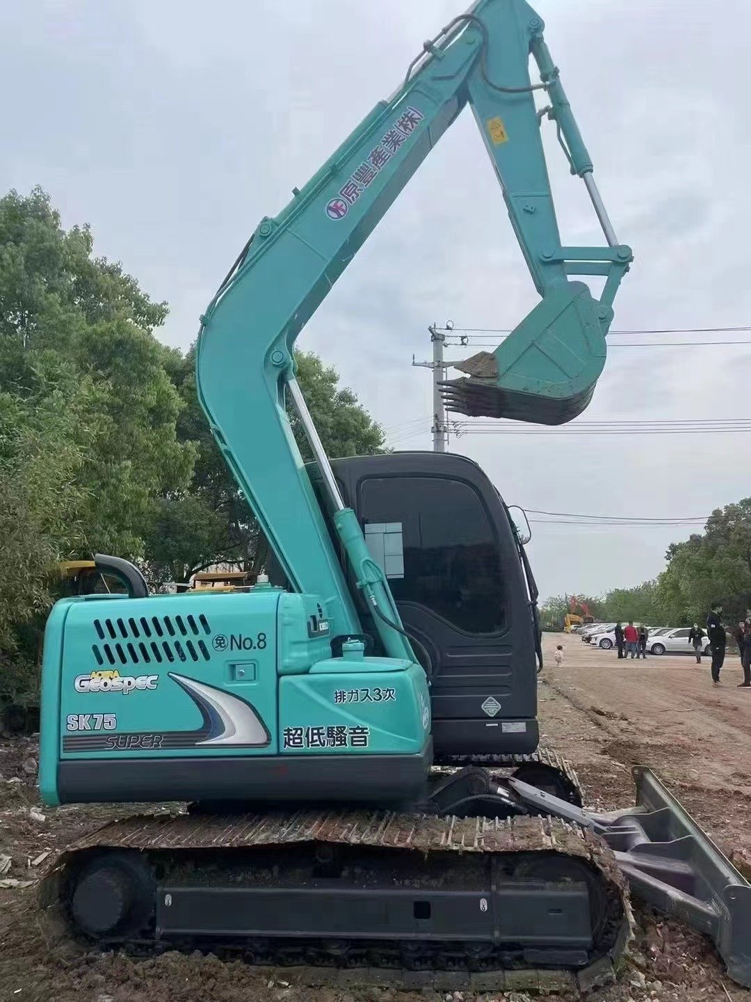 Mini excavator kobelco sk75 japan original excavator low price used excavator