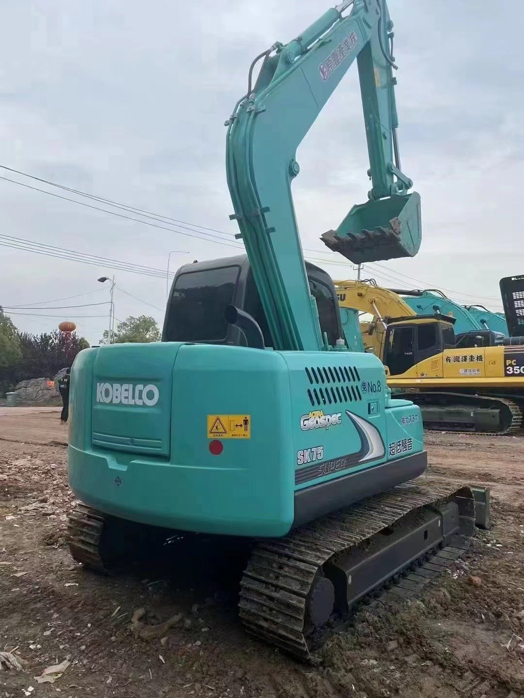 Mini excavator kobelco sk75 japan original excavator low price used excavator