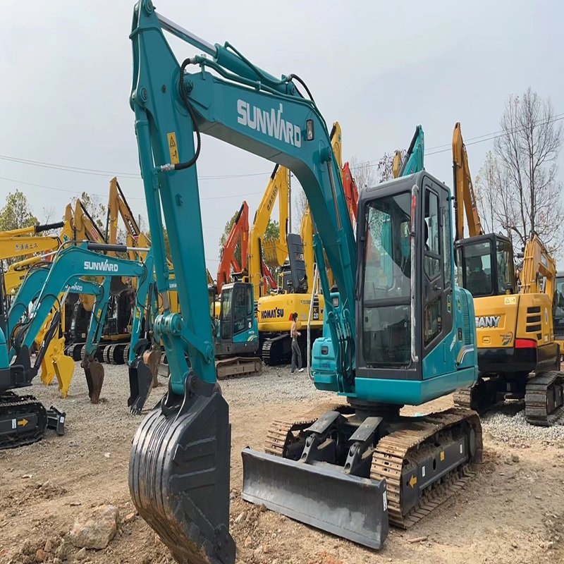 Energy Saving Original Sunward Swe 90 Used 9 ton Crawler Excavator construction machine Swe 60 70 90 hot in stock