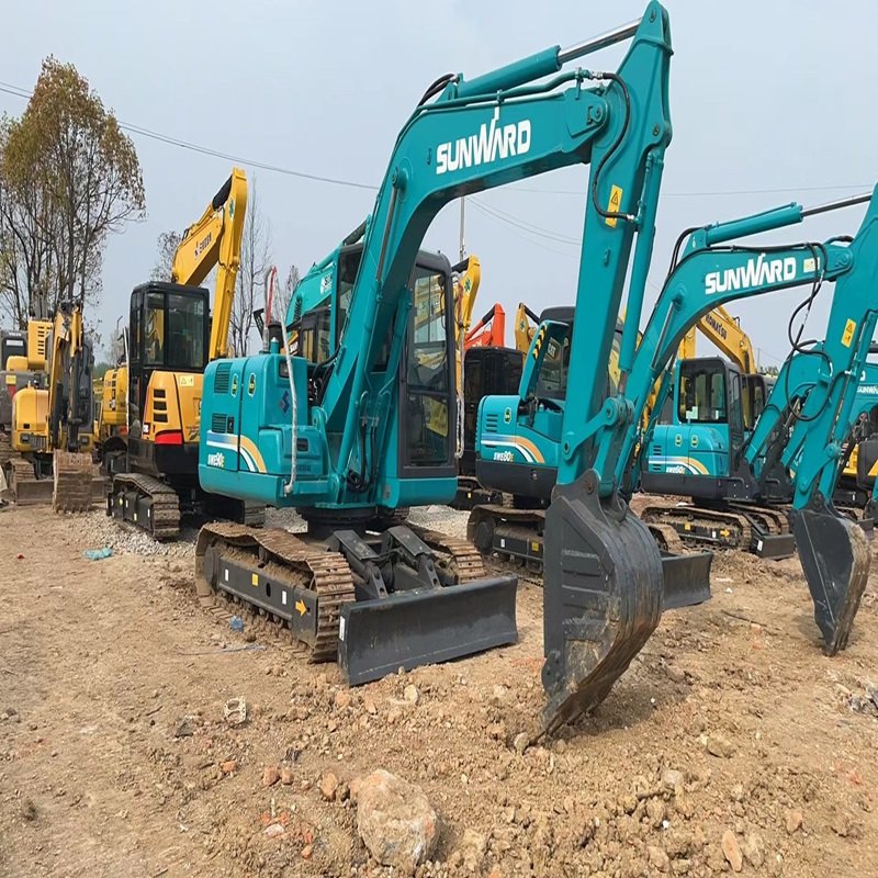 Energy Saving Original Sunward Swe 90 Used 9 ton Crawler Excavator construction machine Swe 60 70 90 hot in stock
