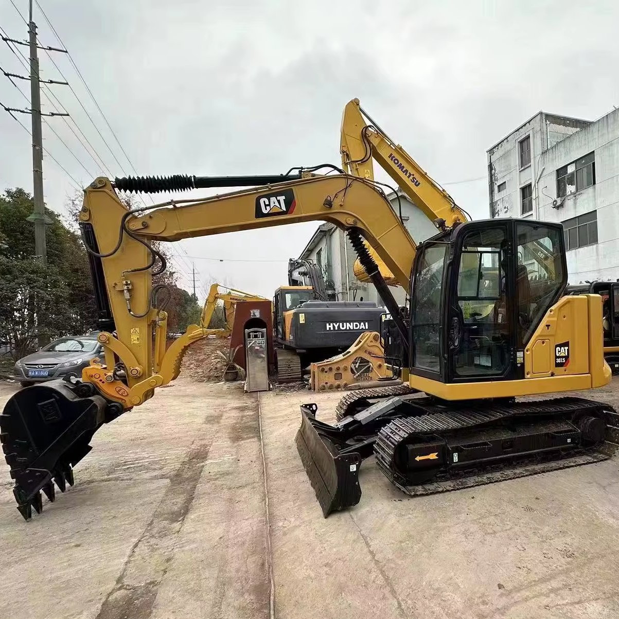 New Generation Used Cat307.5GC Excavator Japan7.5tons digger for Farm/ Forestry Machine EPA Low working hours Good condition