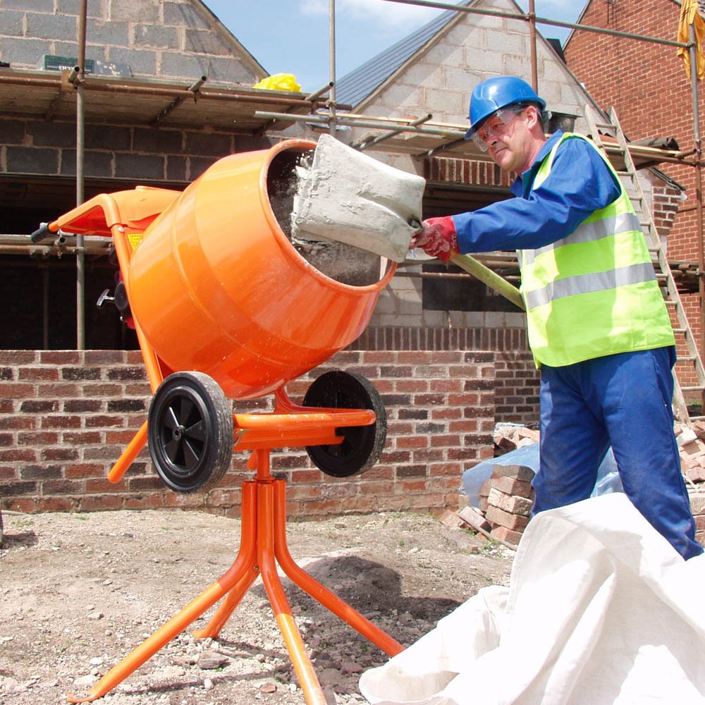 Electric Concrete Mixer 230L Portable Mini Concrete Machine Used For Concrete Construction
