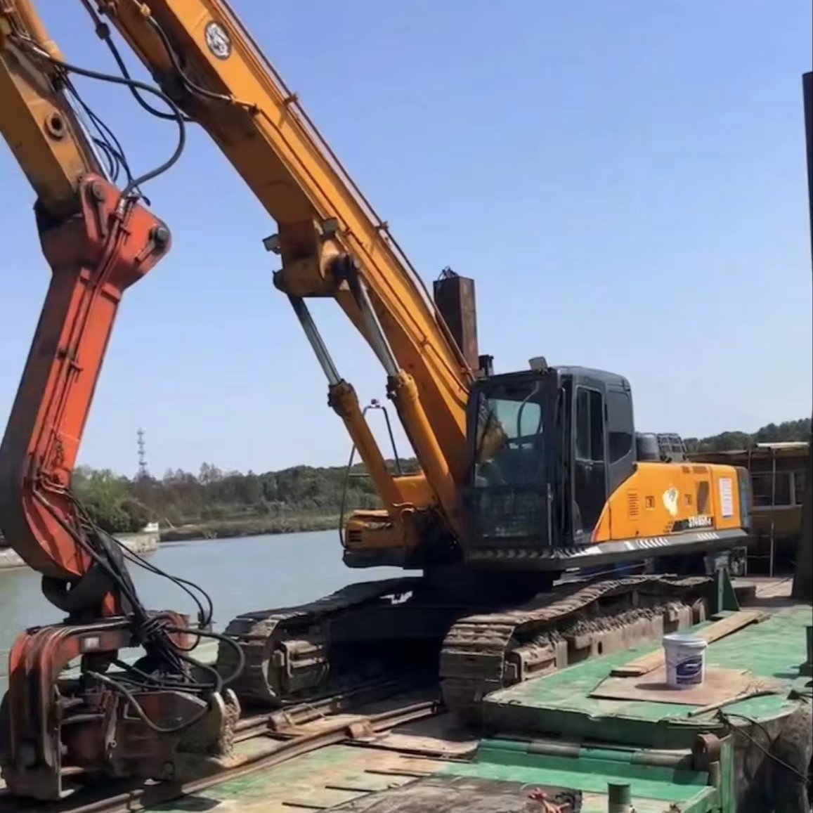 SANY SY365H pile driver excavator used engineering construction machinery used SANY excavator For Sale