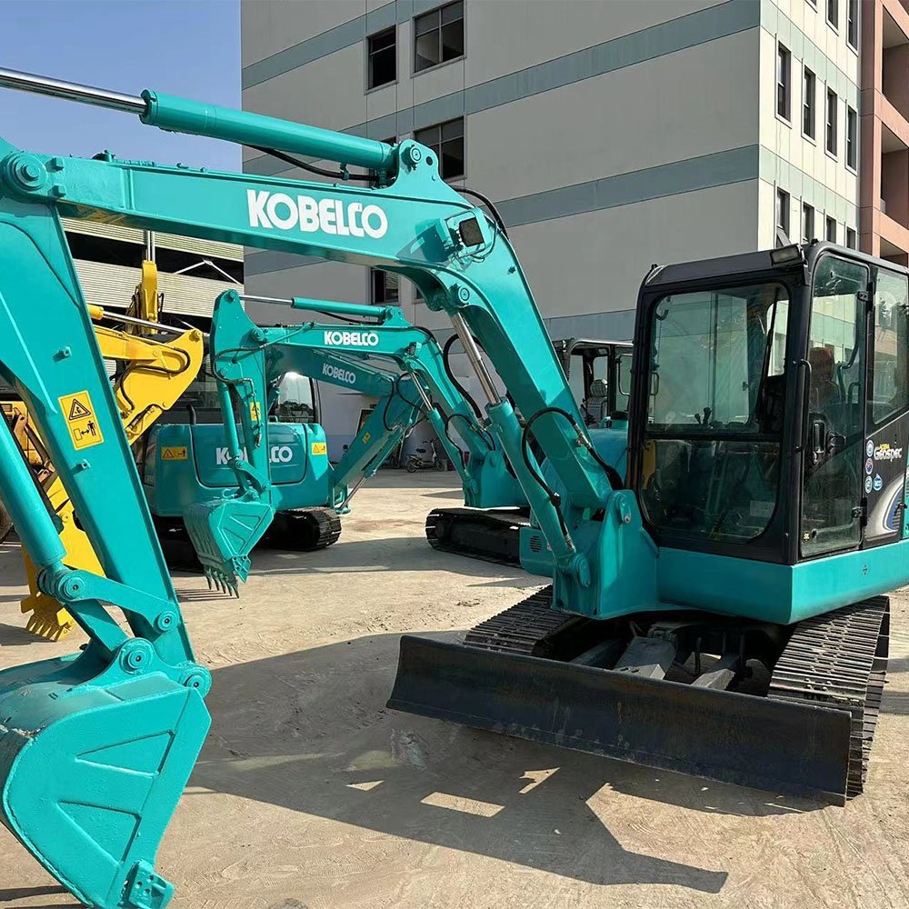 Used Japan Small Mini Digger Hydraulic Crawler Kobelco SK60-8 Construction Machinery Excavator