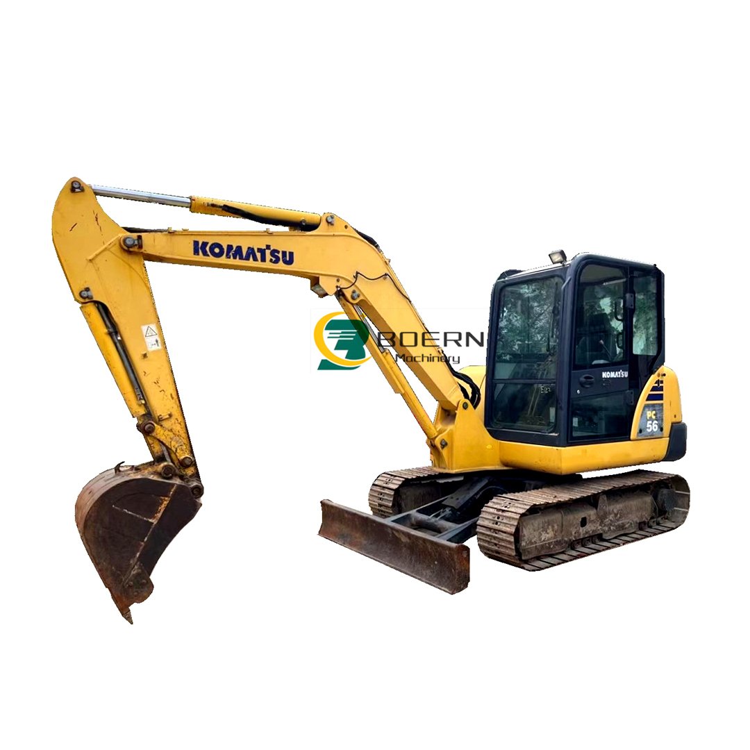 Second hand Komatsu Excavator PC56 Original Japan Provided Used 50 60 Excavator 5Ton 6Ton 7Ton Hydraulic Machine Hydraulic Pumps