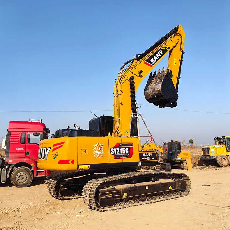 Used Sany 215 crawler excavator secondhand SanySY215 earth moving digger Medium used excavator on for sale