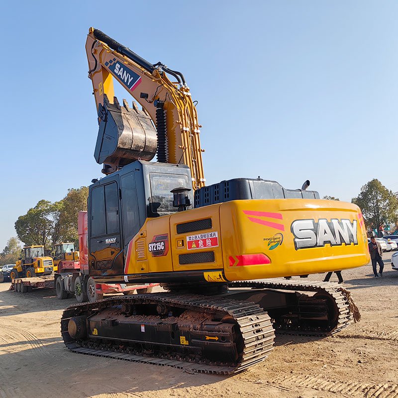 Used Sany 215 crawler excavator secondhand SanySY215 earth moving digger Medium used excavator on for sale