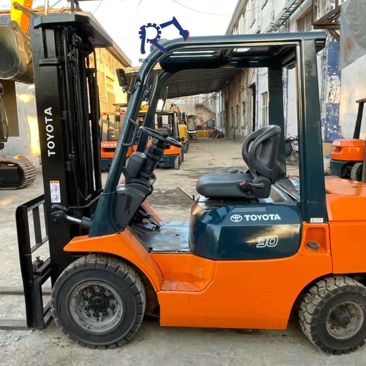 Japan Used Toyota 30 Forklift Toyota Forklift 7FDN30 3 Ton used Japan Mini Forklift Diesel Forestry Machinery With Good Quality