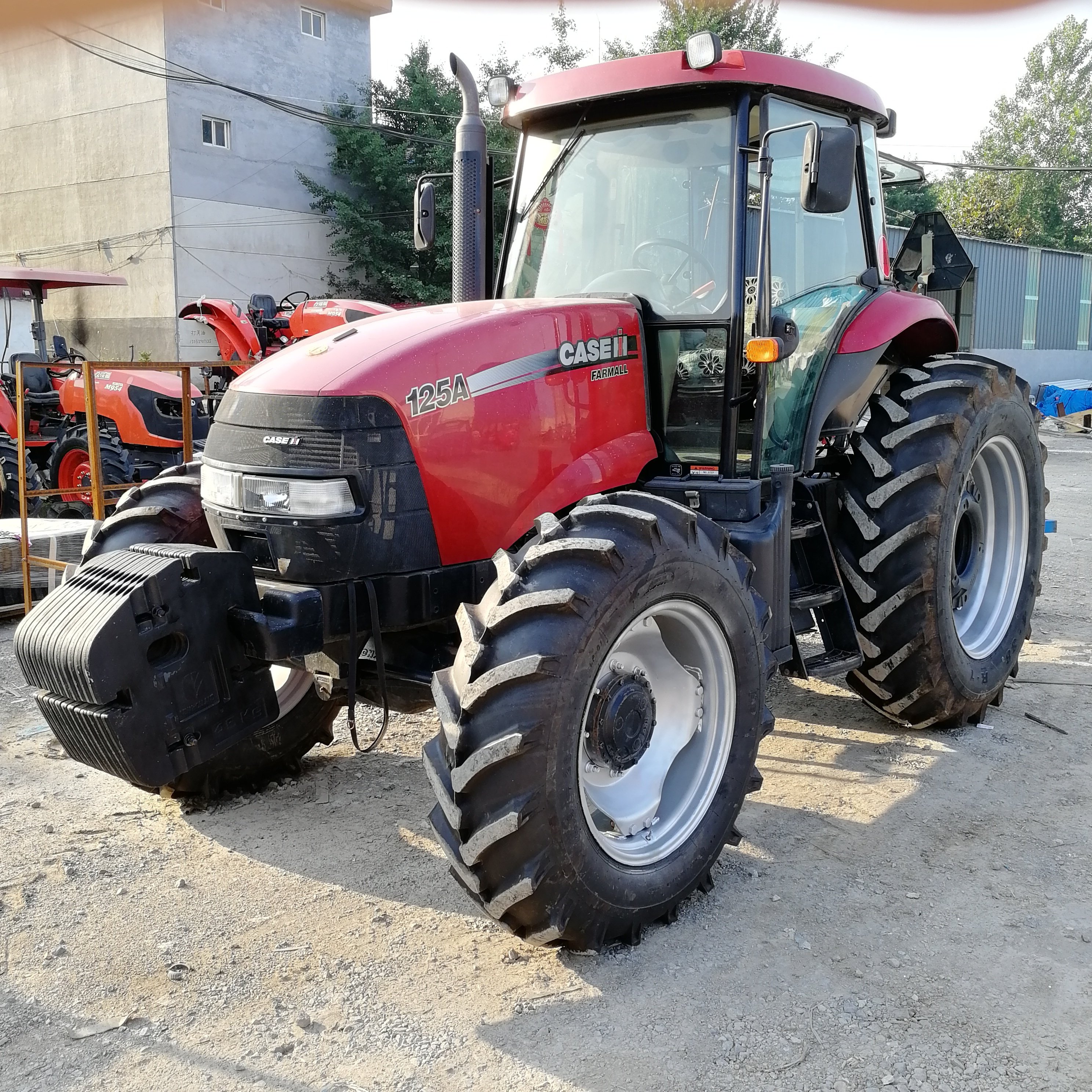 used tractors CASE farmall 125A 125hp 4x4wd farming equipment agricultural machinery small mini compact tractor with backhoe
