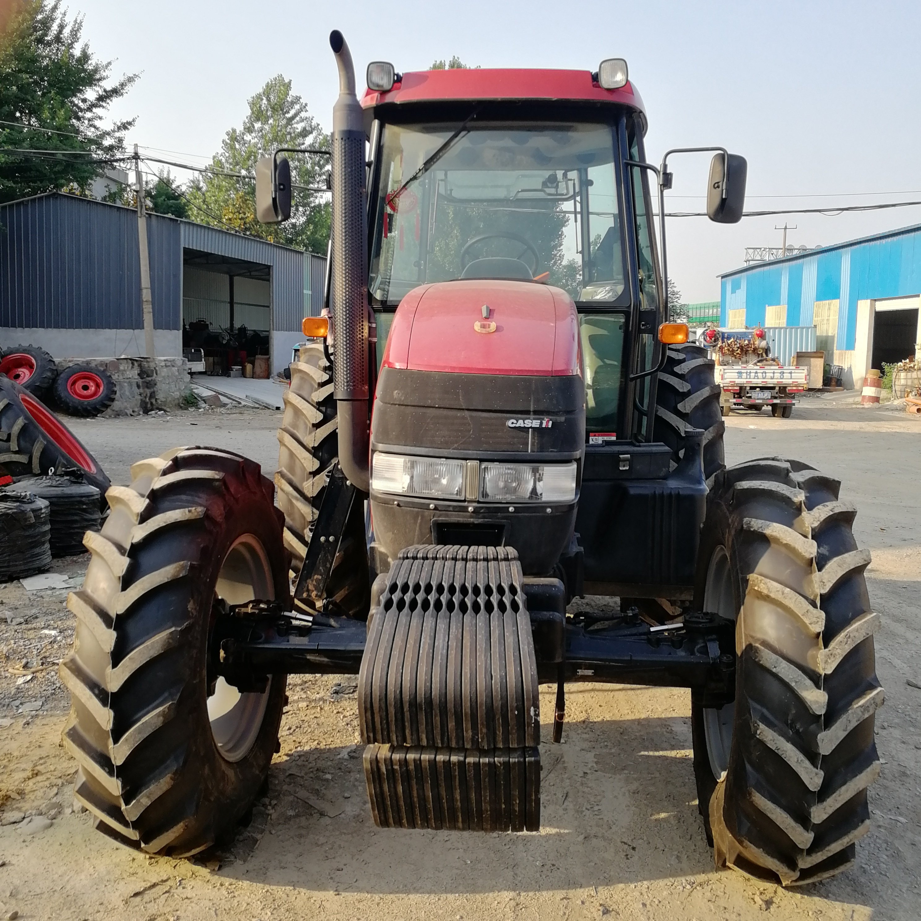 used tractors CASE farmall 125A 125hp 4x4wd farming equipment agricultural machinery small mini compact tractor with backhoe