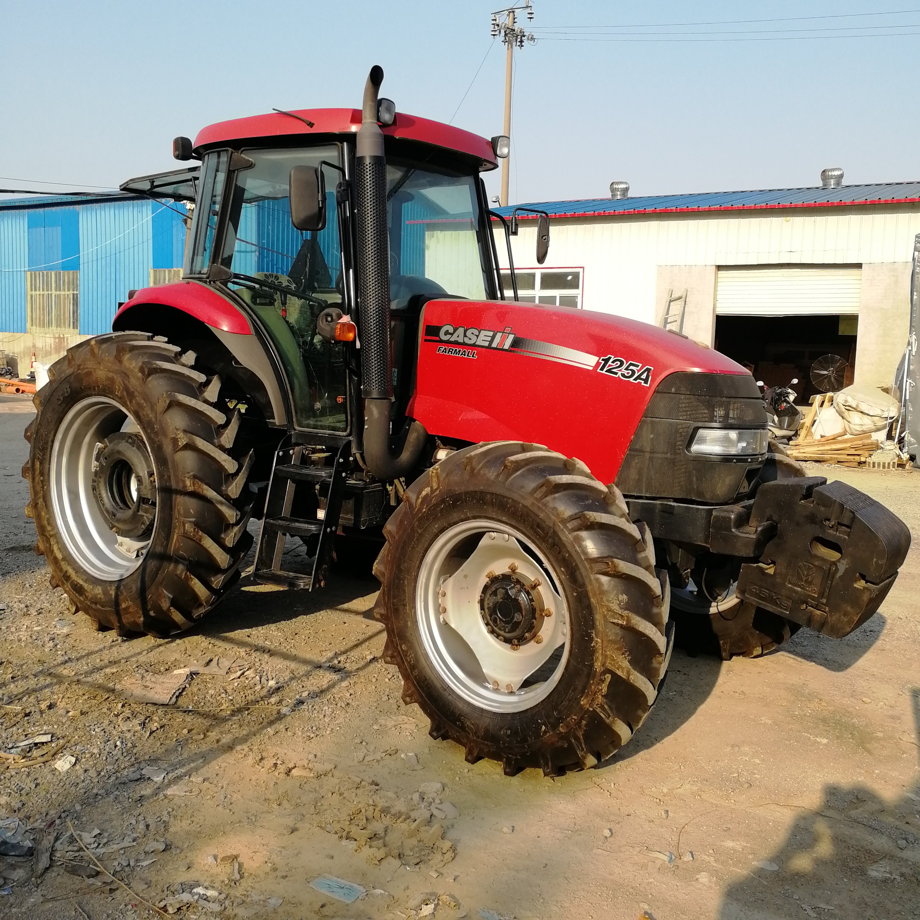used tractors CASE farmall 125A 125hp 4x4wd farming equipment agricultural machinery small mini compact tractor with backhoe