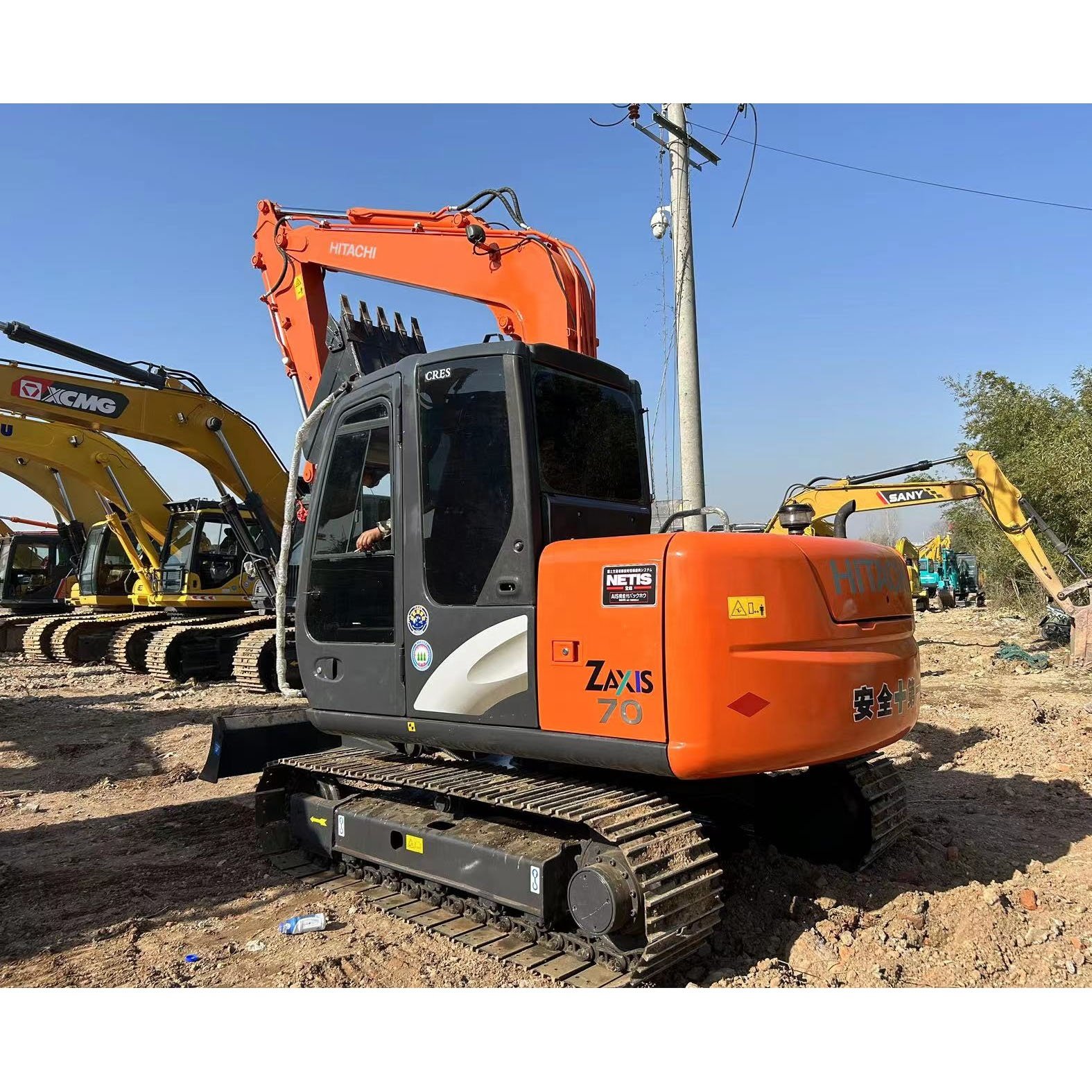 Low Working hours Second hand Hitachi ZX70-5G Crawler Excavator In Good Condition Digger Machine Used Hitachi zx70-5G Excavator