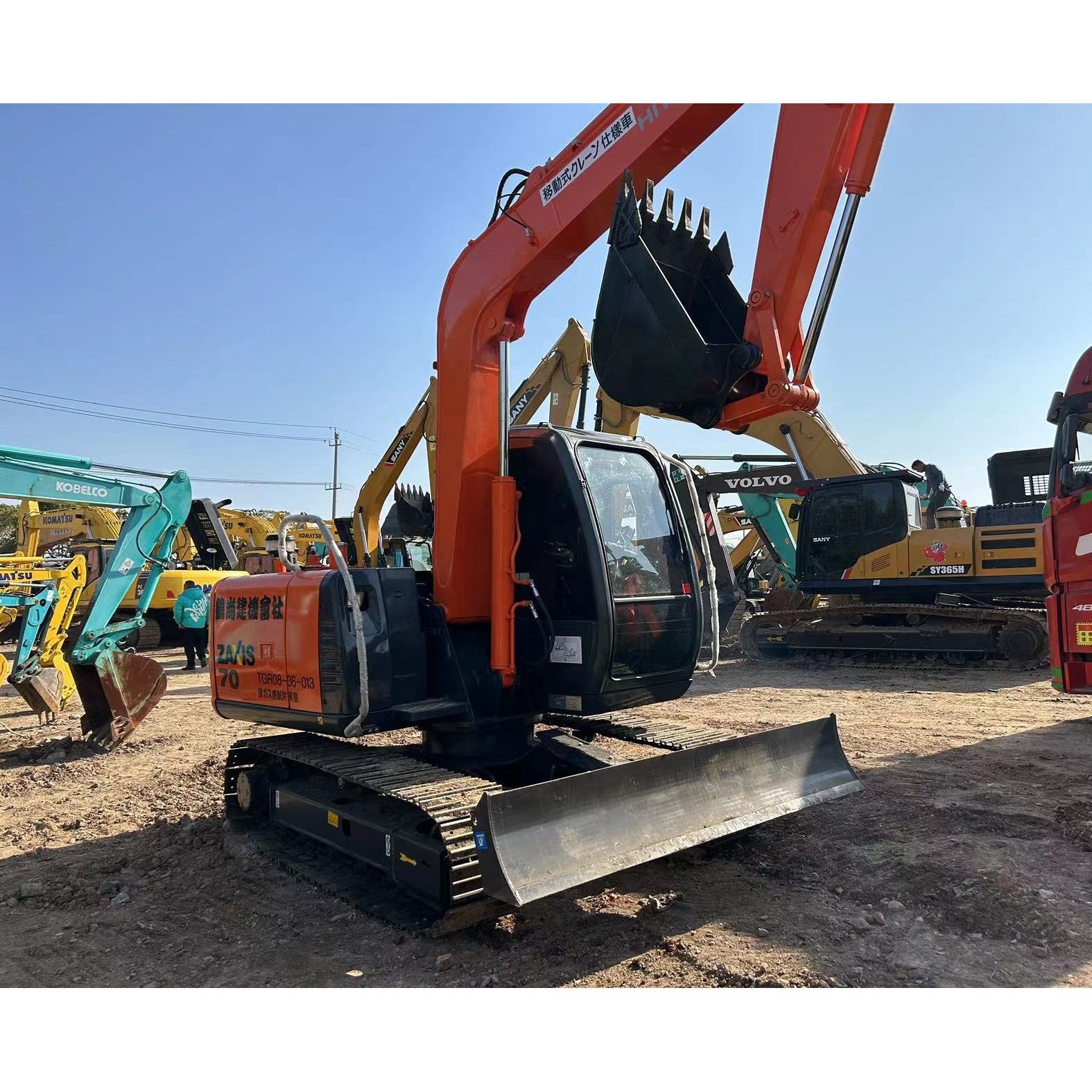 Low Working hours Second hand Hitachi ZX70-5G Crawler Excavator In Good Condition Digger Machine Used Hitachi zx70-5G Excavator