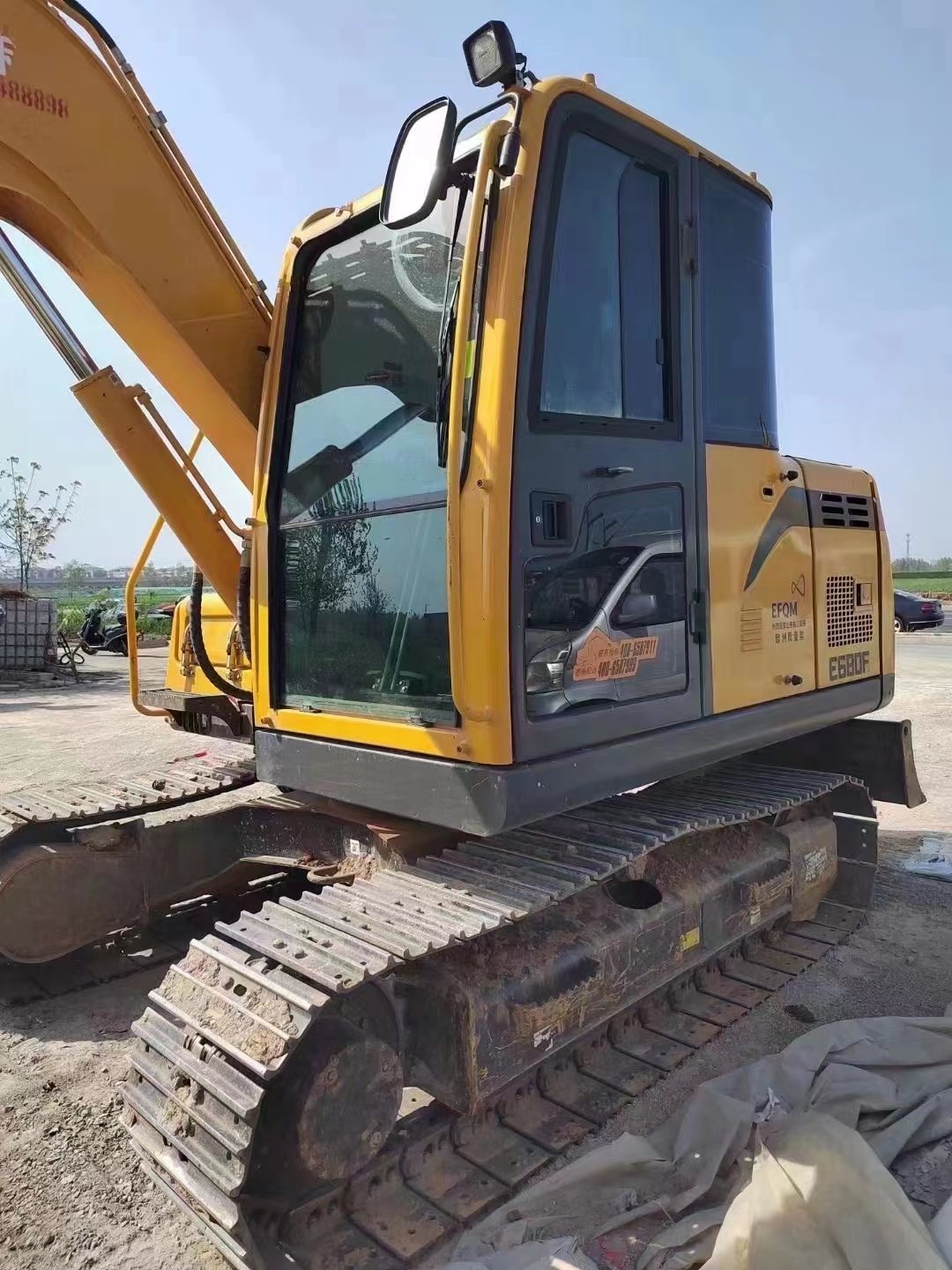 Global hot sales SDLG 80 original used crawler excavator sold a lower price of construction machinery