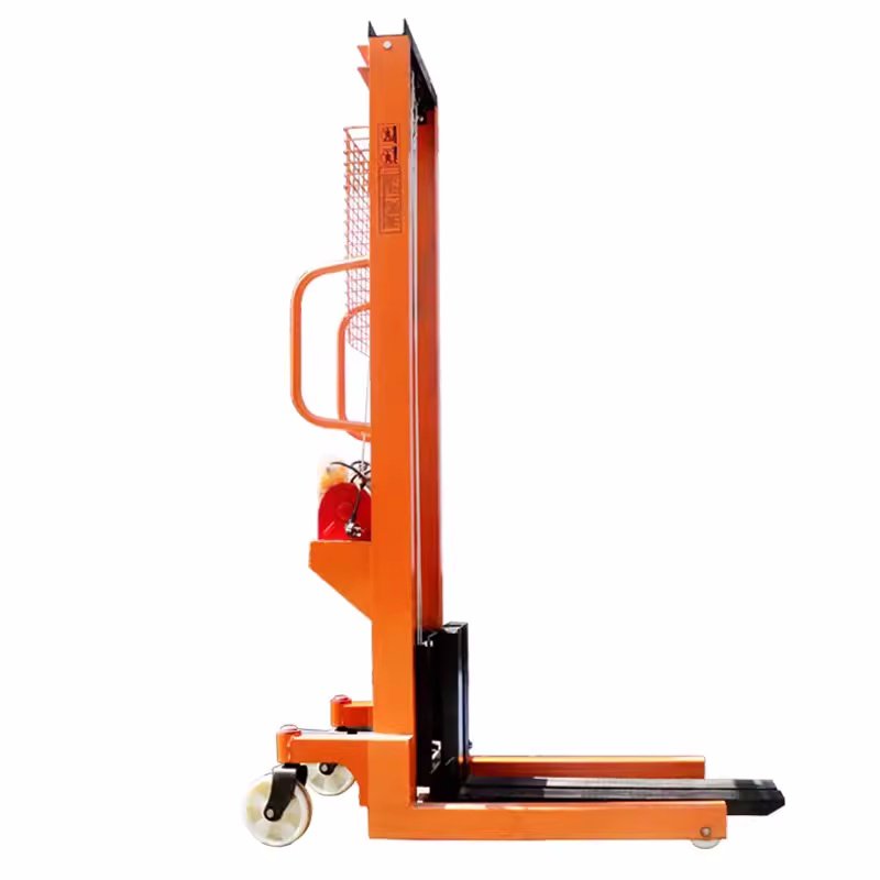 2T*1.6M Semi-Electric Forklift Stacker AC Motor Plug-In Forklift Stacker Farm Restaurant Industries Rated 2 Ton Loading Used