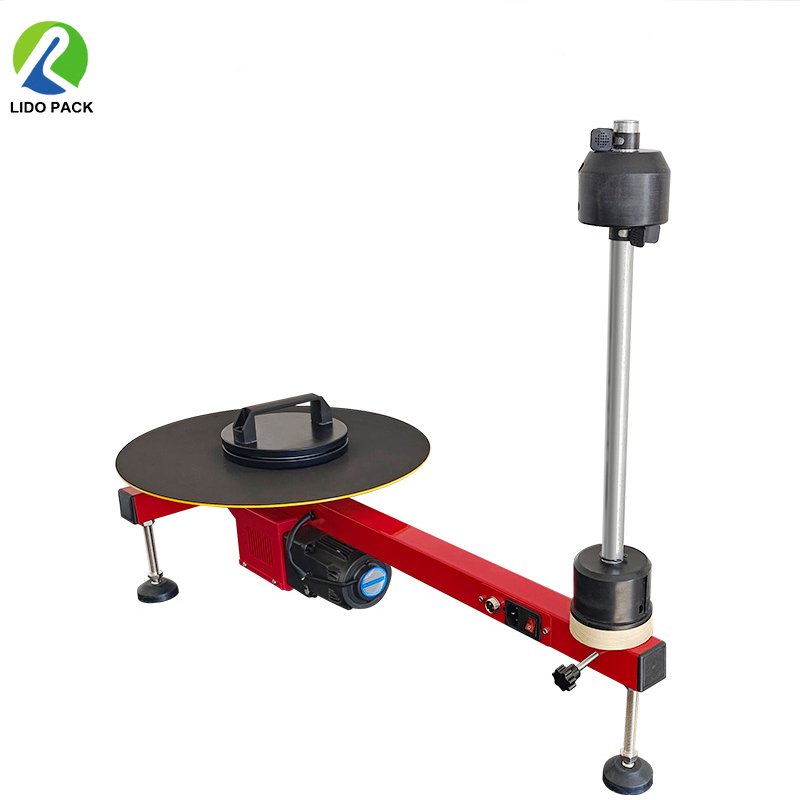 New design semi-automatic electric Plastic Film Wrapping Machine Stretch film Roll Dispenser For carton box packing