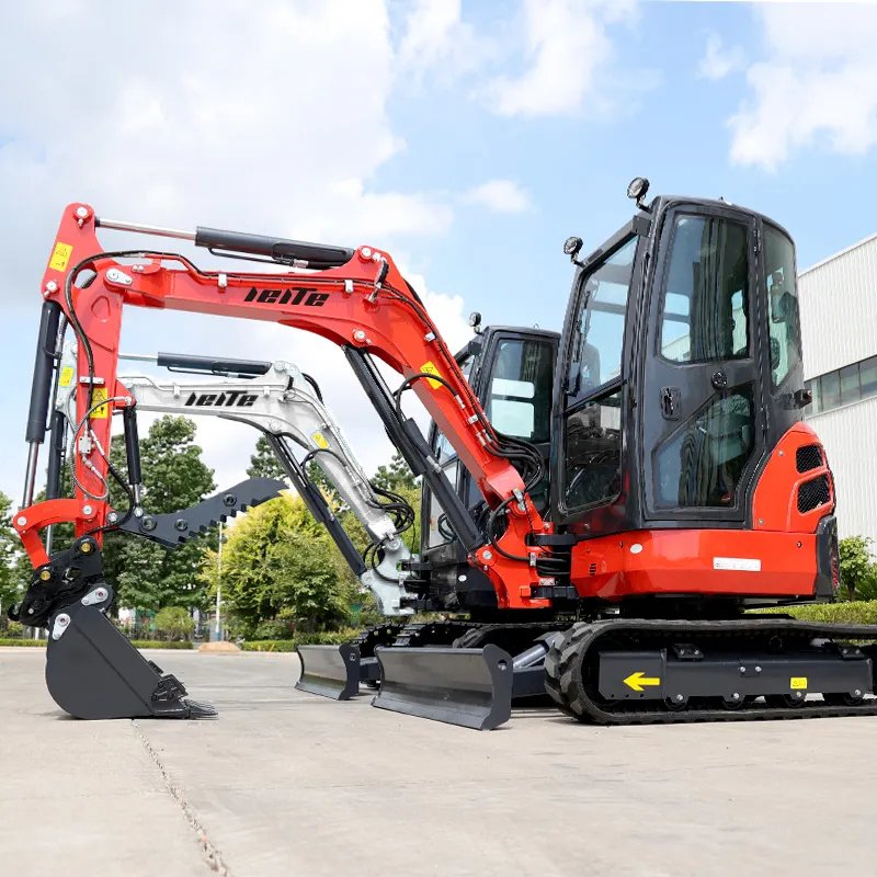 LEITE EPA mini Excavator 3.5 Ton Fast delivery Kubota Engine Crawler Digger Minibagger Farm Used 1 Ton Mini Excavator Machine