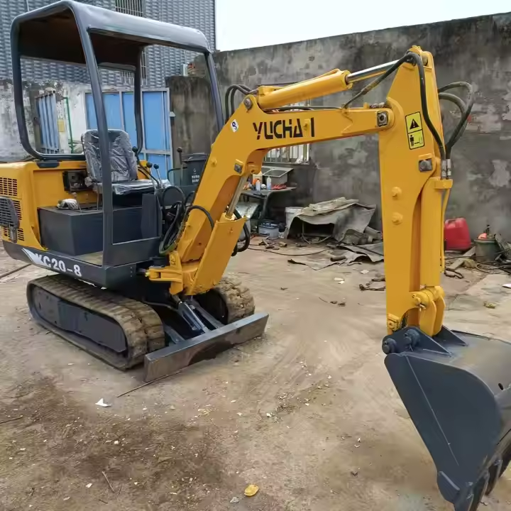 Used 2ton YC20-8 YC20-9 Mini Crawler Excavator 1~1000h Efficiency digger machinery YUCHAI Excavator cheap sale