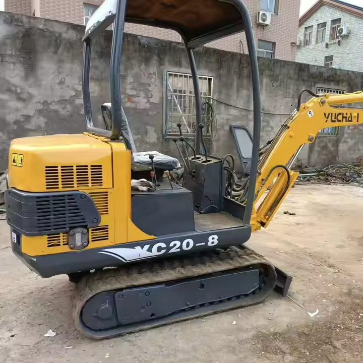 Used 2ton YC20-8 YC20-9 Mini Crawler Excavator 1~1000h Efficiency digger machinery YUCHAI Excavator cheap sale