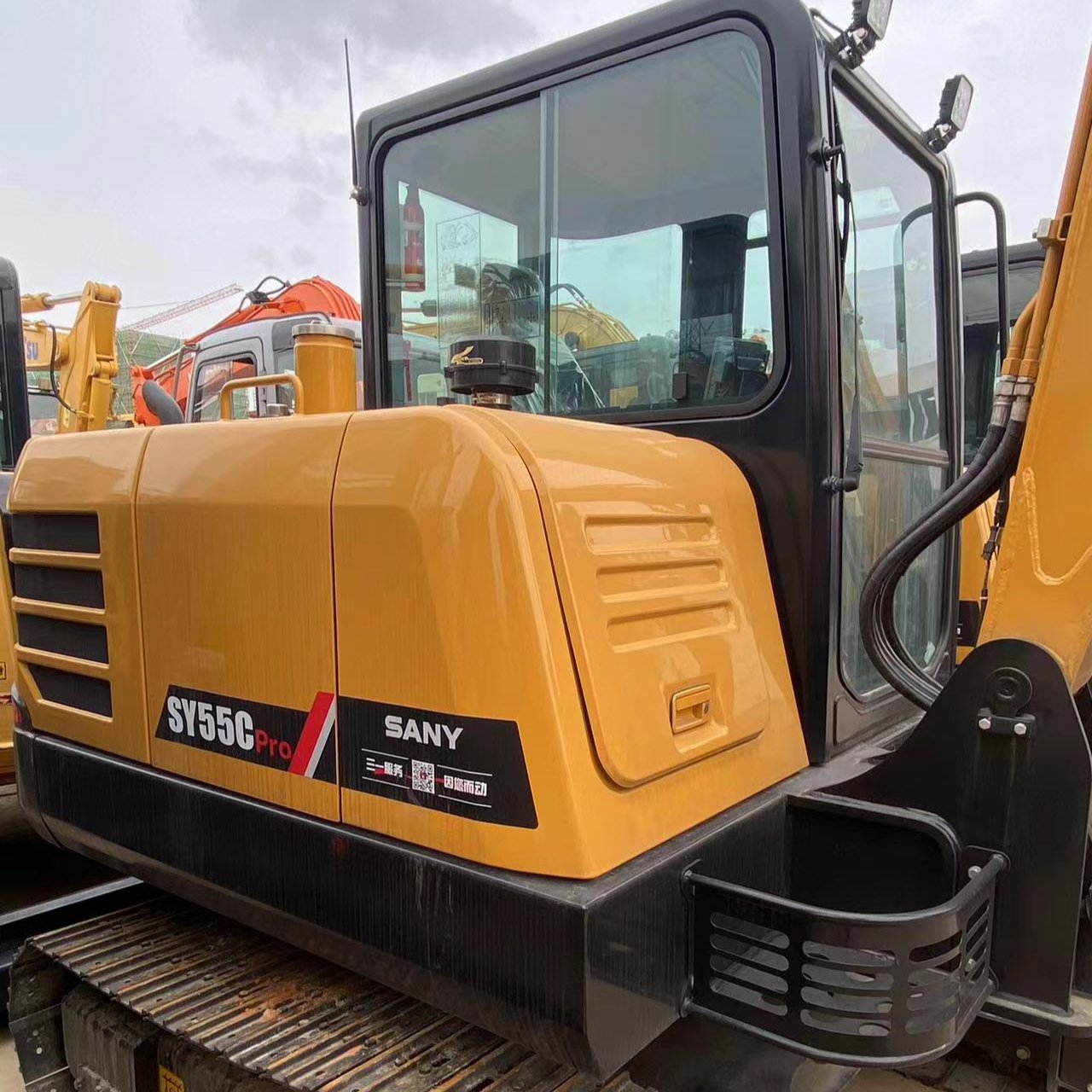 Used China Sany SY55c pro crawler mini excavator Garden Machine Earth moving Construction Machinery 5Ton SY55 Dlgger