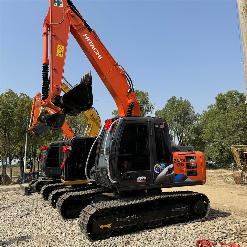 2023 Used Excavator HITACHI 120 Cheap Price Good Quality Original Machine for Sale,90% New Provided ISUZU Kawasaki JP 12000 66kw