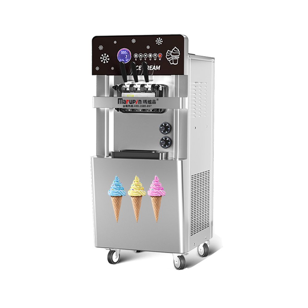 Rebirth table Top 3 flavors Mini Soft make Ice Cream Machine Price/ Small Ice Cream Maker price