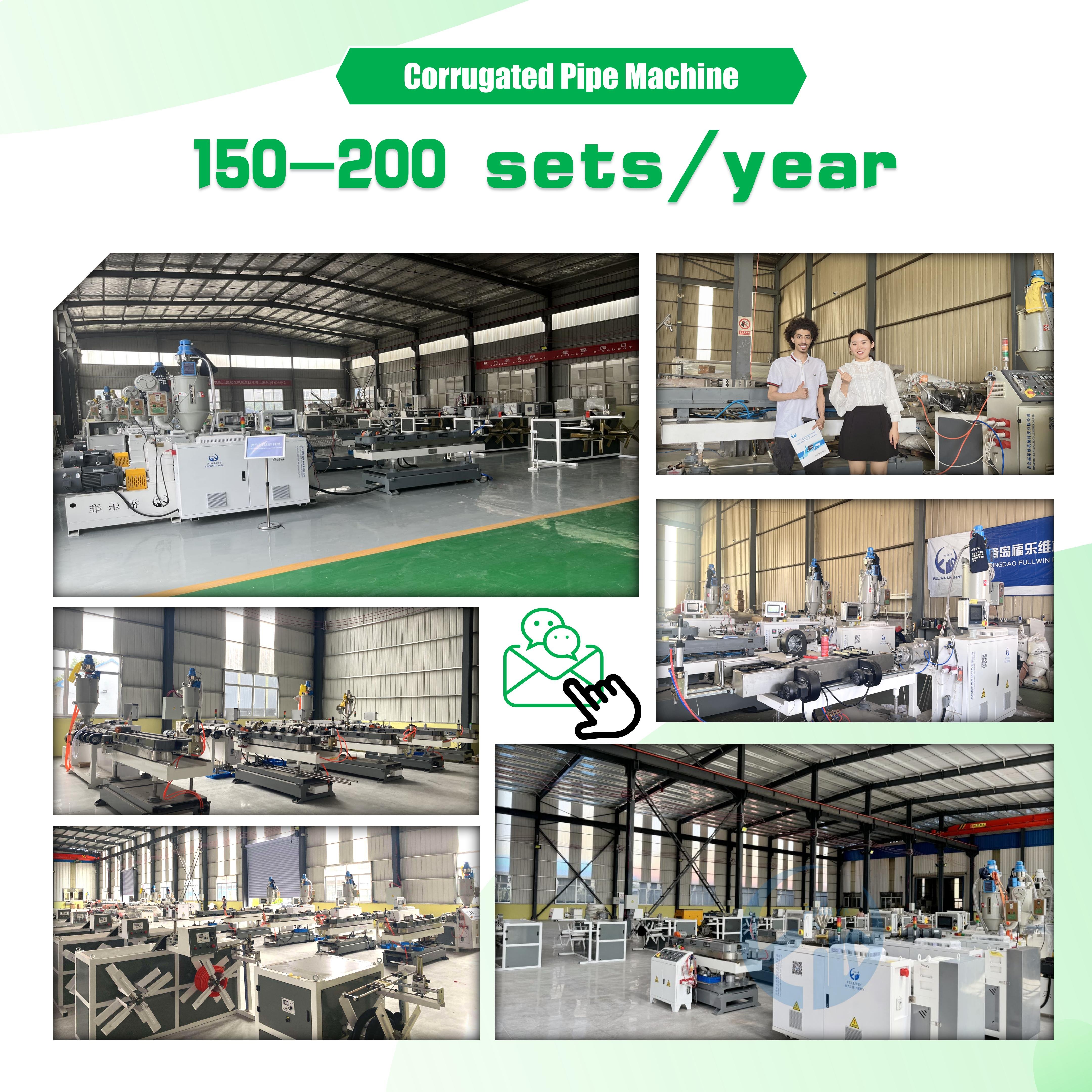 Automatic Single Twin Screw Construction Hose Plastic Making Machine PVC PE PP EVA PR Corrugated Flexible Pipe Plastic Extruders