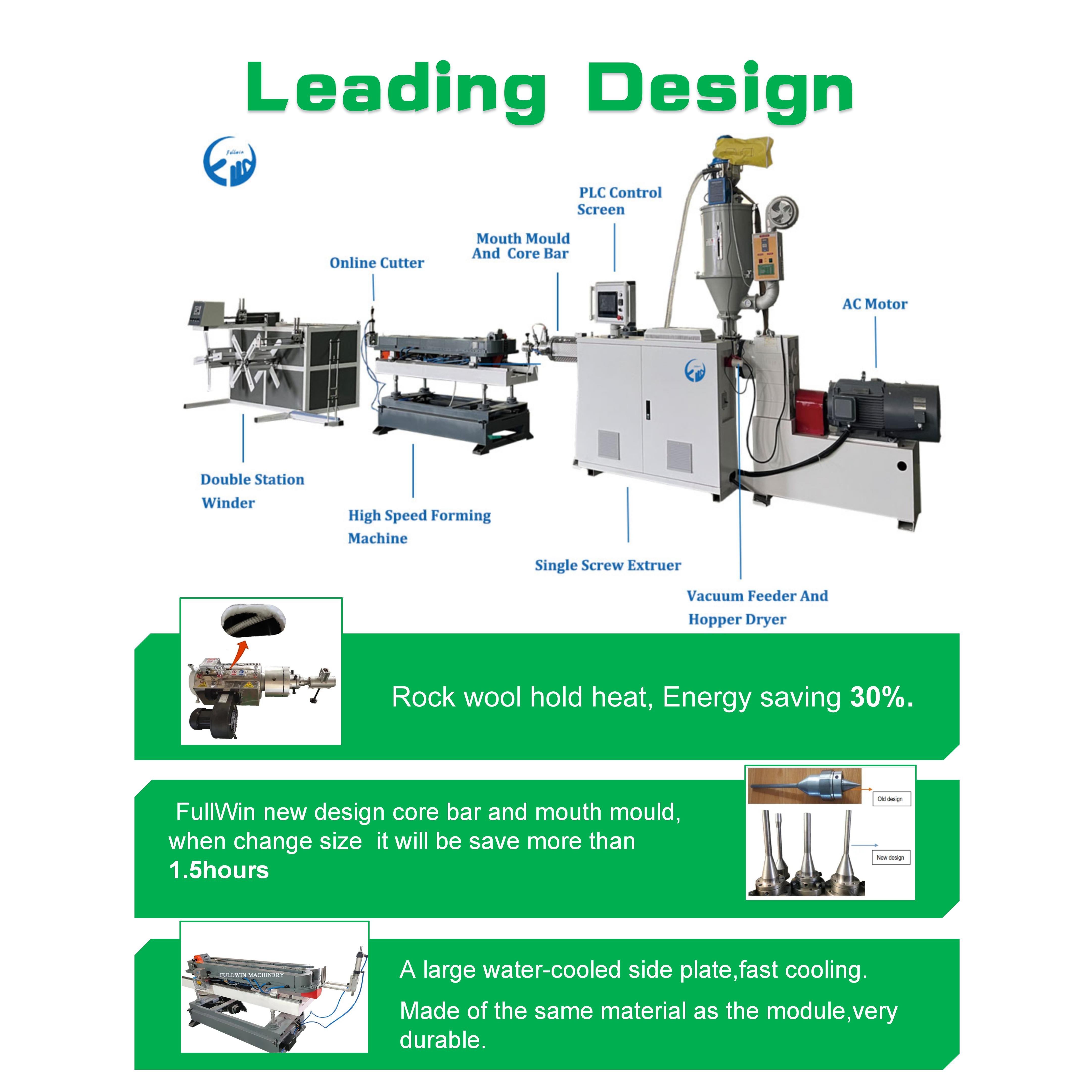 Automatic Single Twin Screw Construction Hose Plastic Making Machine PVC PE PP EVA PR Corrugated Flexible Pipe Plastic Extruders