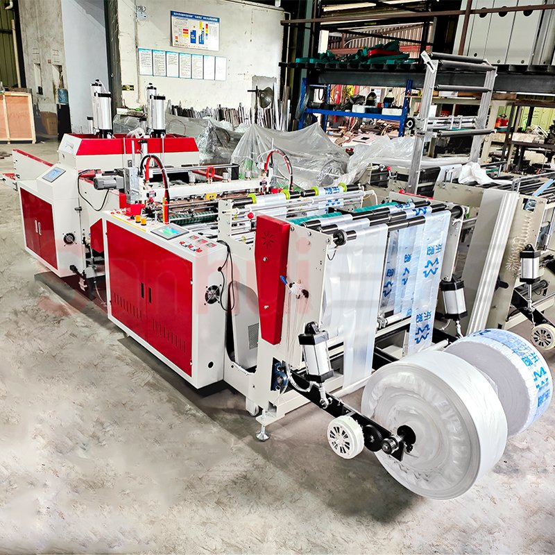 hot sale t shirt plastic bag making machine and rubbish waste plastic bag machine