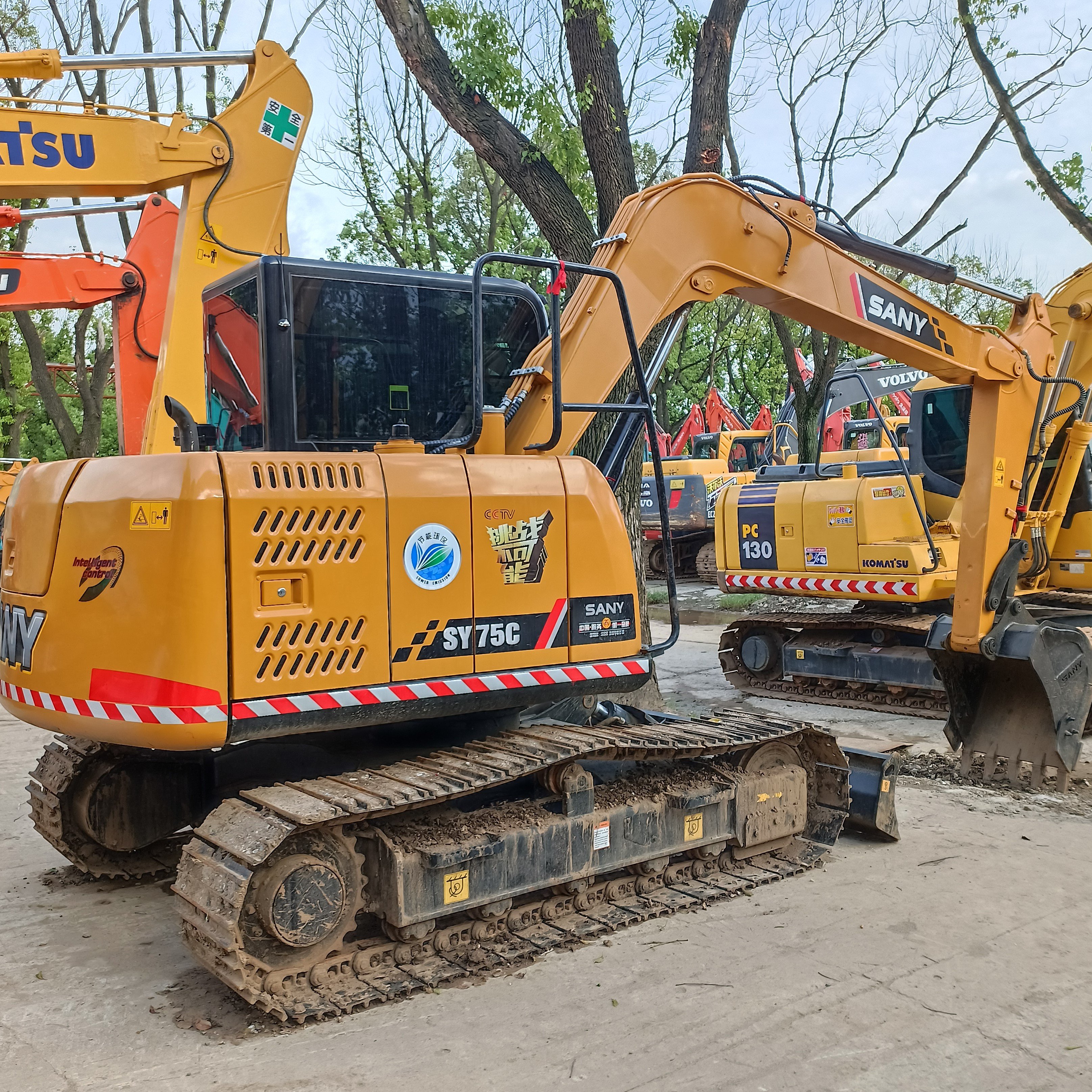 Used excavator SANY SY75C-9 crawler hydraulic excavator 7 ton small digger machine China original multi-functional