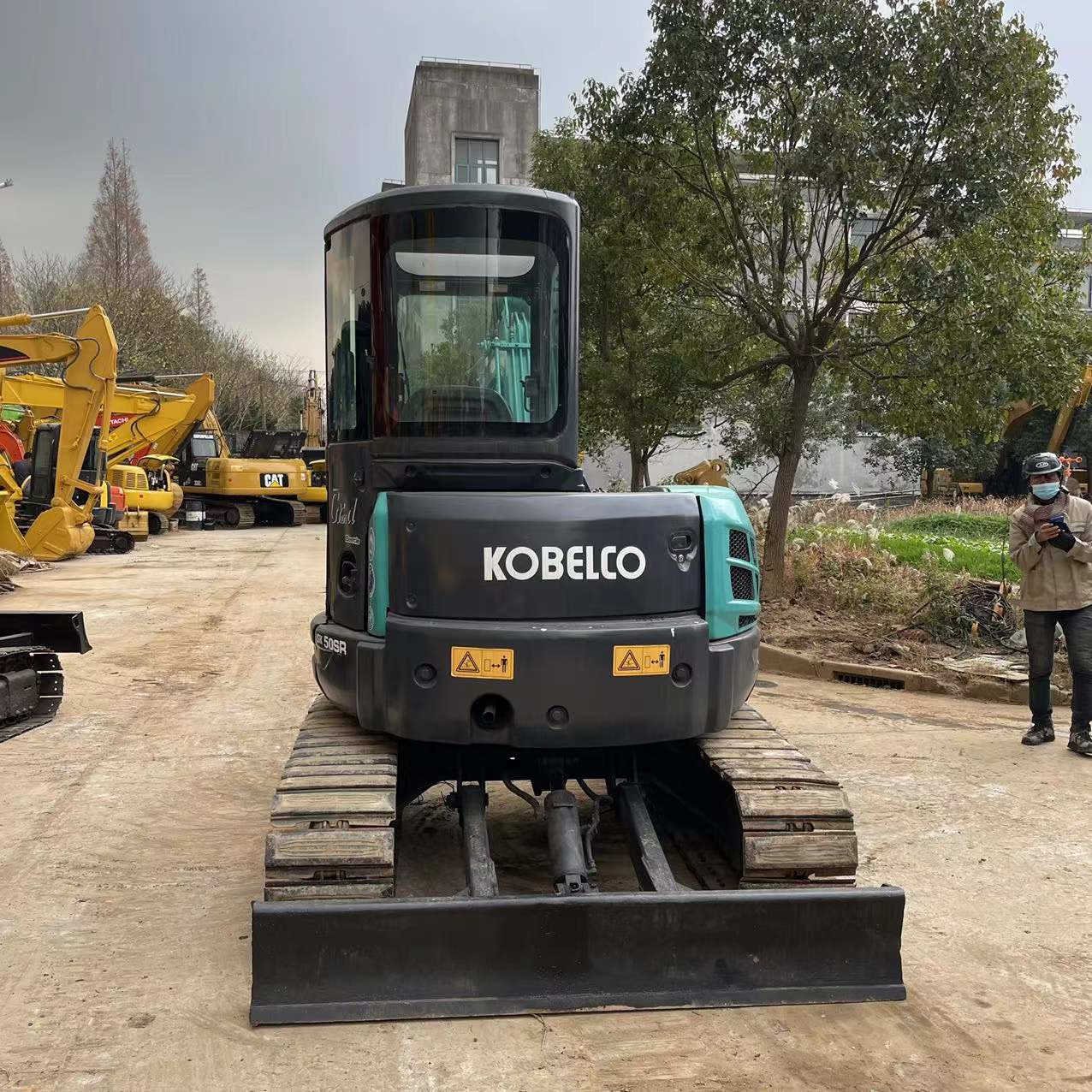 KOBELCO SK50SR Used Short Tail Mini Excavator Original Japanese Crawler 5 ton second-hand Machine,certified by EPA and CE