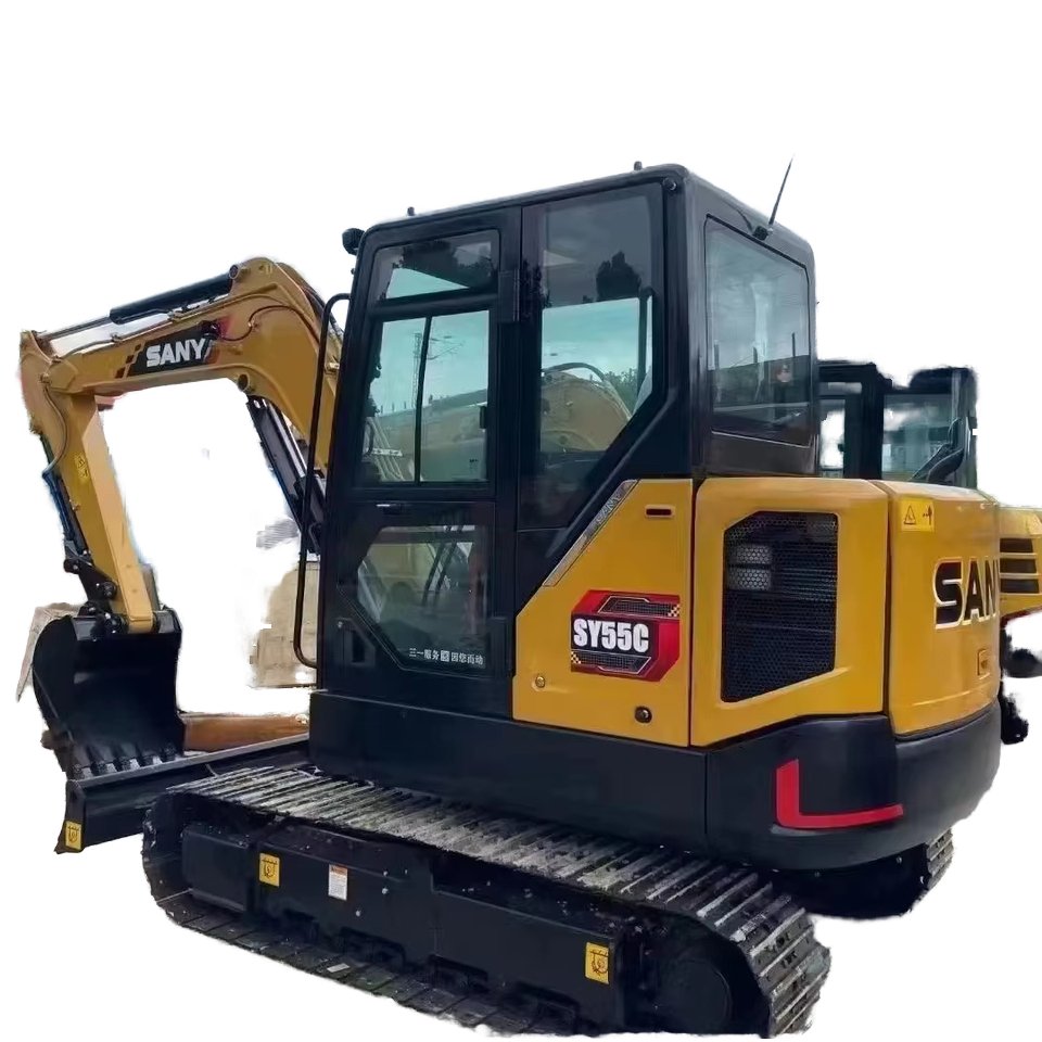 High Performance Sany 55u/5.5ton Mini Micro Crawler Excavator Bagger Used Compact Machinery Low Price Compact Used Excavators
