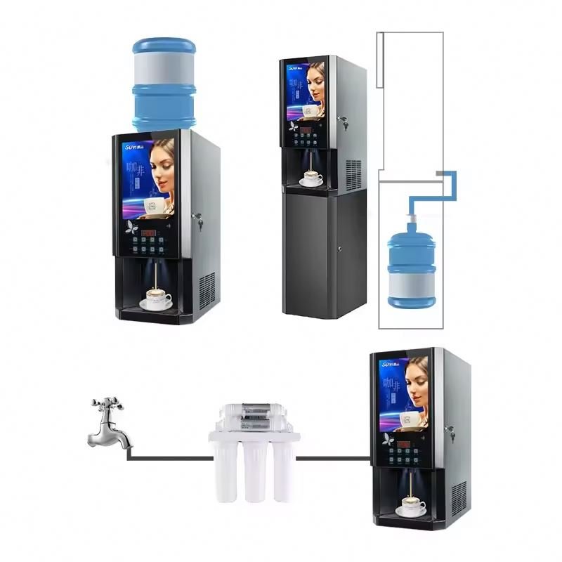 Fully Automatic Outdoor Street Bean to Cup Commercial Hot Coffee Vending Machine New Condition Used in Restaurants Table Top Use