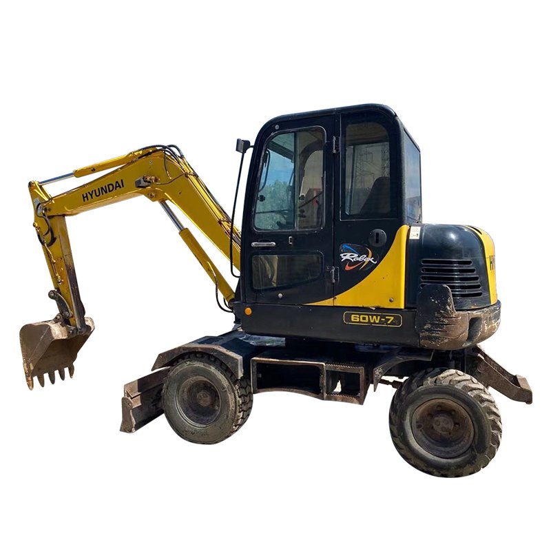 Korean made 6ton used excavator machine hyundai used excavator with wheels 60 80 130 140