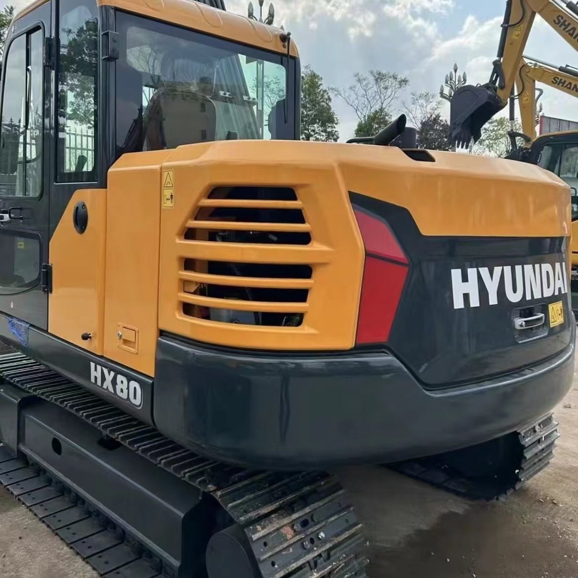 Korea made Hyundai Excavator Track Hydraulic Crawler Excavator 8 Ton Hyundai HX80 low price machinery excavator