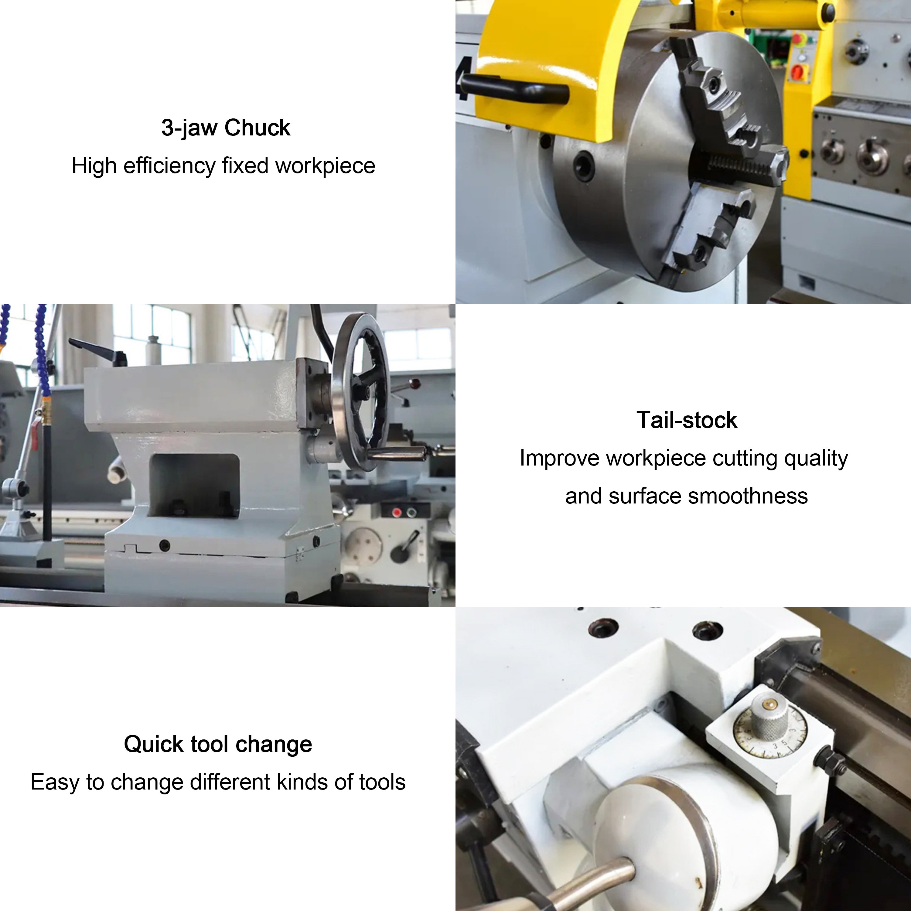 High-Precision Heavy Duty Mechanical LB6266C 1000MM Manual Gap Bed Turning Lathe Machine