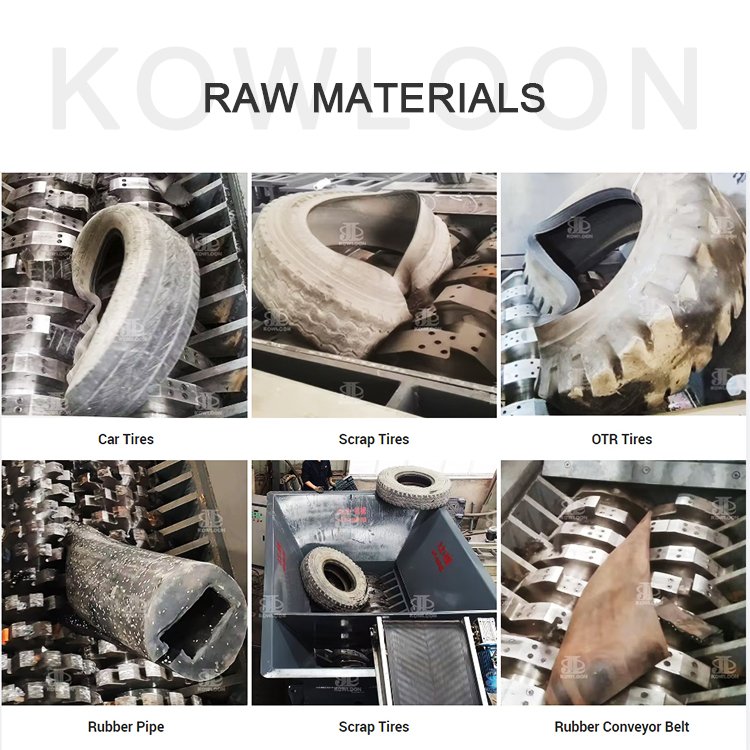 Factory Commercial Waste small Tire Tyre shredders crusher recycle shredder machine prices Used tire shredders machine