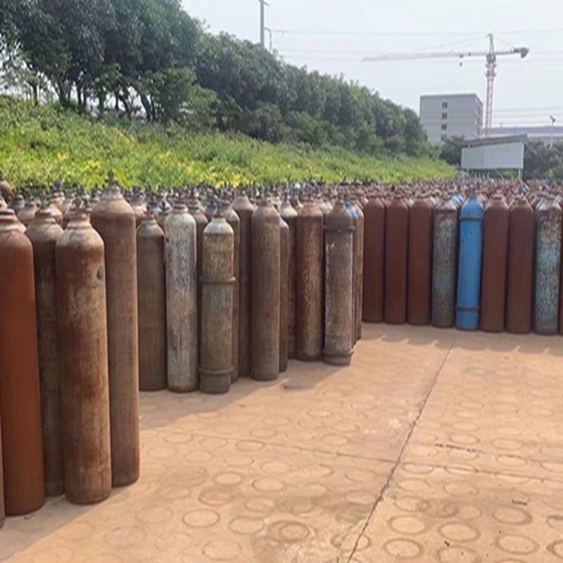 Used 40L oxygen, nitrogen, argon, carbon dioxide steel cylinder storage tank