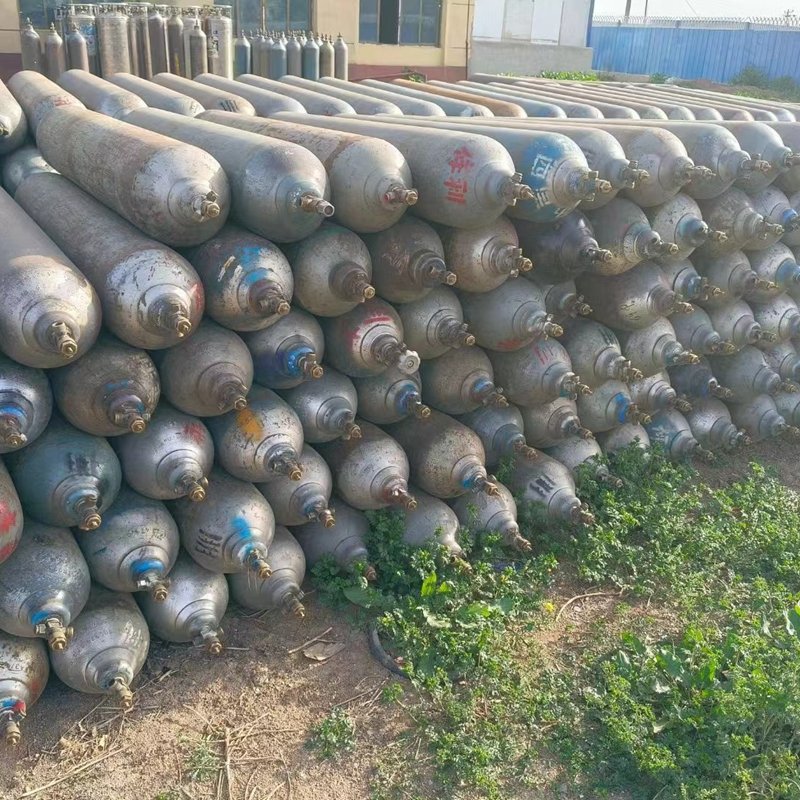 Used 40L oxygen, nitrogen, argon, carbon dioxide steel cylinder storage tank