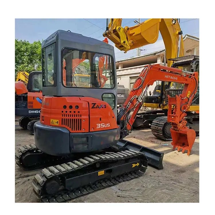 Used 3.5t Hitachi Excavator Zx35 Mini Digger Secondhand Original Hitachi Zx35u-5A Japan Mini Machine Track Digger for sale