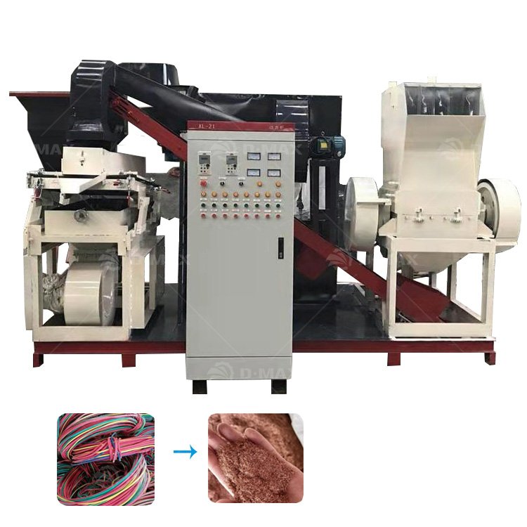 2024 Manufacture Copper Wire Stripping Crusher Machine Copper Granulator Machine Scrap Copper Cable Granulator Recycling Machine
