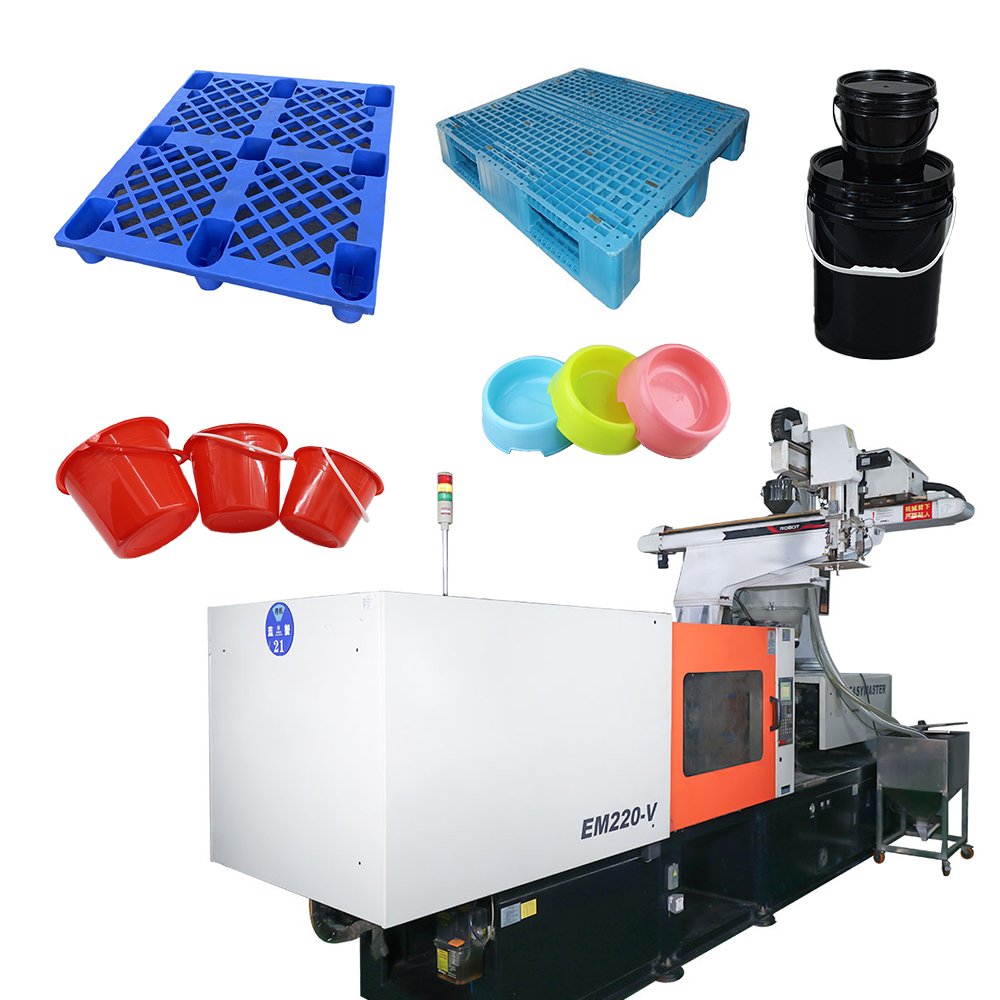 Plastic Crate Mirror Frame Plastics Machine Pump Head Used Injection Molding Machines For Plastic Cup Making